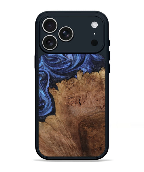 iPhone 17 Pro Max Wood Phone Case - Jerod (Blue, 799960)