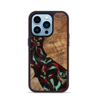 iPhone 14 Pro Wood Phone Case - Sheldon (Red, 799996)