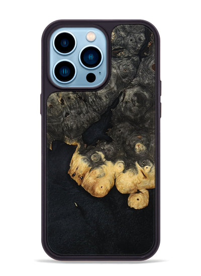 iPhone 14 Pro Max Wood Phone Case - Odis (Wood Burl, 800001)