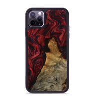 iPhone 11 Pro Max Wood Phone Case - Alessia (Red, 800009)