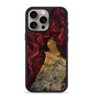 iPhone 15 Pro Max Wood Phone Case - Alessia (Red, 800009)