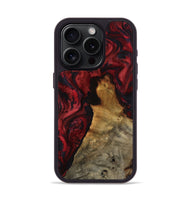 iPhone 15 Pro Wood Phone Case - Alessia (Red, 800009)