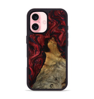 iPhone 16 Wood Phone Case - Alessia (Red, 800009)
