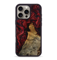 iPhone 16 Pro Max Wood Phone Case - Alessia (Red, 800009)