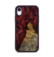 iPhone Xr Wood Phone Case - Alessia (Red, 800009)