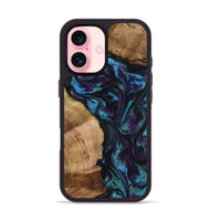 iPhone 16 Wood Phone Case - Nikolas (Purple, 800028)