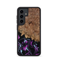 Galaxy S24 Wood Phone Case - Briana (Purple, 800030)
