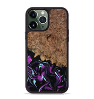 iPhone 13 Pro Max Wood Phone Case - Briana (Purple, 800030)