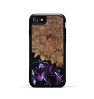 iPhone SE Wood Phone Case - Briana (Purple, 800030)