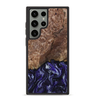 Galaxy S23 Ultra Wood Phone Case - Nicole (Purple, 800036)