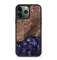 iPhone 13 Pro Max Wood Phone Case - Nicole (Purple, 800036)
