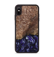iPhone Xs Max Wood Phone Case - Nicole (Purple, 800036)