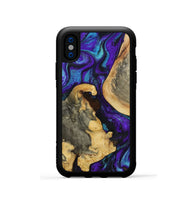 iPhone Xs Wood Phone Case - Shelba (Purple, 800043)