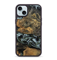 iPhone 15 Plus Wood Phone Case - Genesis (Green, 800074)