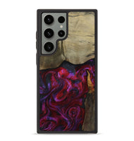 Galaxy S23 Ultra Wood Phone Case - Deven (Red, 800092)
