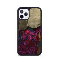 iPhone 11 Pro Wood Phone Case - Deven (Red, 800092)