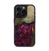 iPhone 15 Pro Wood Phone Case - Deven (Red, 800092)