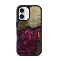 iPhone 17 Wood Phone Case - Deven (Red, 800092)