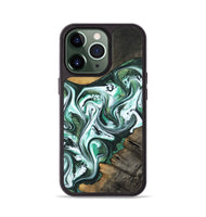 iPhone 13 Pro Wood Phone Case - Philip (Green, 800094)
