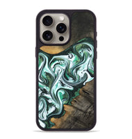 iPhone 15 Pro Max Wood Phone Case - Philip (Green, 800094)