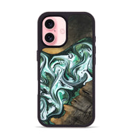 iPhone 16 Wood Phone Case - Philip (Green, 800094)