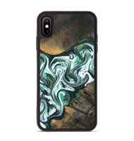 iPhone Xs Max Wood Phone Case - Philip (Green, 800094)
