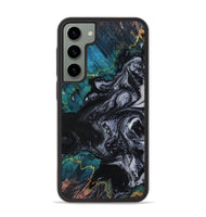 Galaxy S23 Plus Wood Phone Case - Agatha (Black & White, 800095)