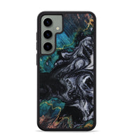 Galaxy S24 Plus Wood Phone Case - Agatha (Black & White, 800095)