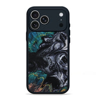 iPhone 17 Pro Max Wood Phone Case - Agatha (Black & White, 800095)