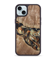 iPhone 15 Plus Wood Phone Case - Odin (Black & White, 800096)