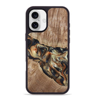 iPhone 16 Plus Wood Phone Case - Odin (Black & White, 800096)