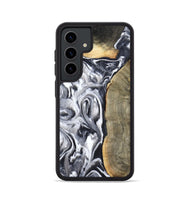 Galaxy S24 Wood Phone Case - Yandel (Black & White, 800101)
