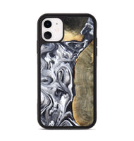 iPhone 11 Wood Phone Case - Yandel (Black & White, 800101)
