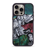 iPhone 16 Pro Max Wood Phone Case - Rhodes (Black & White, 800102)