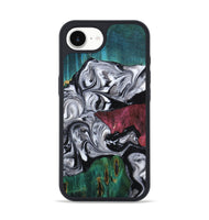 iPhone 16e Wood Phone Case - Rhodes (Black & White, 800102)