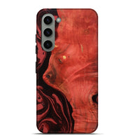 Galaxy S23 Plus Wood Live Edge Phone Case - Arrie (Red, 800105)