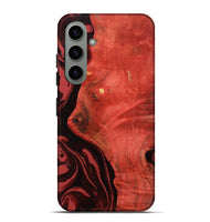 Galaxy S24 Plus Wood Live Edge Phone Case - Arrie (Red, 800105)