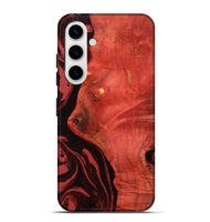Galaxy S25 Plus Wood Live Edge Phone Case - Arrie (Red, 800105)