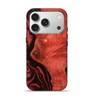 iPhone 17 Pro Wood Live Edge Phone Case - Arrie (Red, 800105)