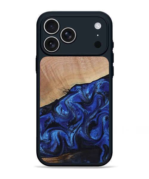 iPhone 17 Pro Max Wood Phone Case - Joslyn (Blue, 800208)