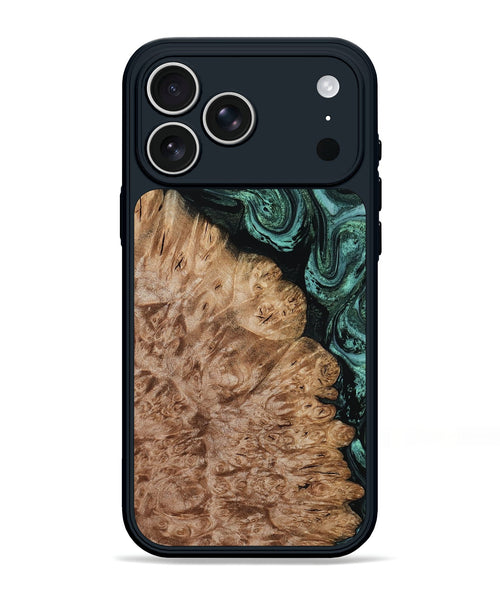 iPhone 17 Pro Max Wood Phone Case - Ali (Green, 800334)