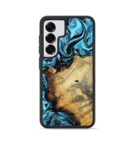 Galaxy S25 Wood Phone Case - Janae (Blue, 800355)