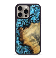 iPhone 16 Pro Max Wood Phone Case - Janae (Blue, 800355)
