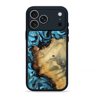 iPhone 17 Pro Max Wood Phone Case - Janae (Blue, 800355)