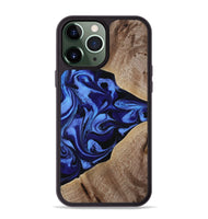 iPhone 13 Pro Max Wood Phone Case - Harding (Blue, 800362)