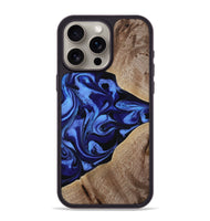 iPhone 15 Pro Max Wood Phone Case - Harding (Blue, 800362)