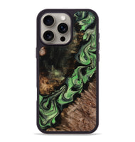 iPhone 16 Pro Max Wood Phone Case - Brett (Green, 800367)