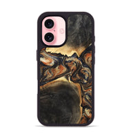 iPhone 16 Wood Phone Case - Korbin (Black & White, 800388)