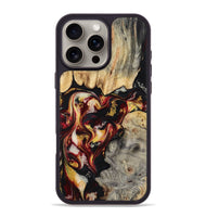 iPhone 16 Pro Max Wood Phone Case - Mable (Red, 800419)