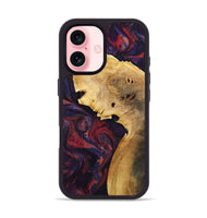 iPhone 16 Wood Phone Case - Clair (Red, 800420)
